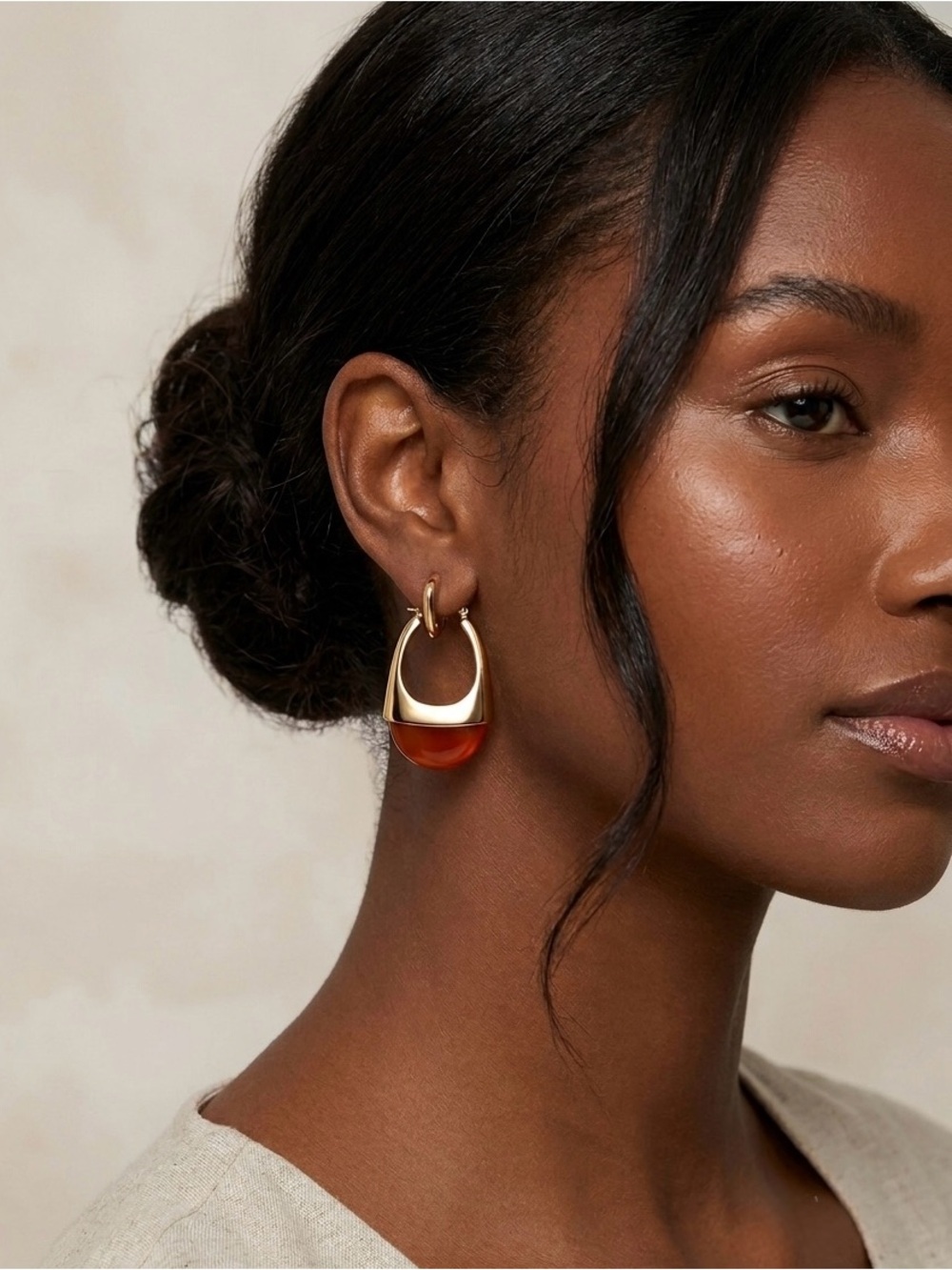 798. House of Harlow Red Onyx Earrings